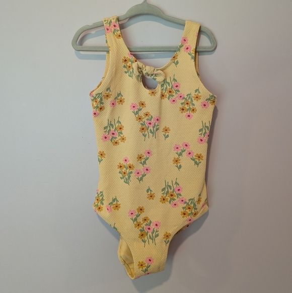 💙2 For 15💙 Floral Yellow Kids One Piece - Picture 1 of 3